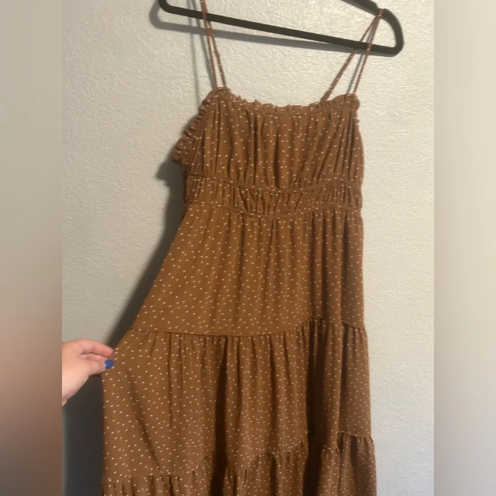 Madewell Sophia Cami Tiered Midi Dress in Dot - Picture 6 of 10